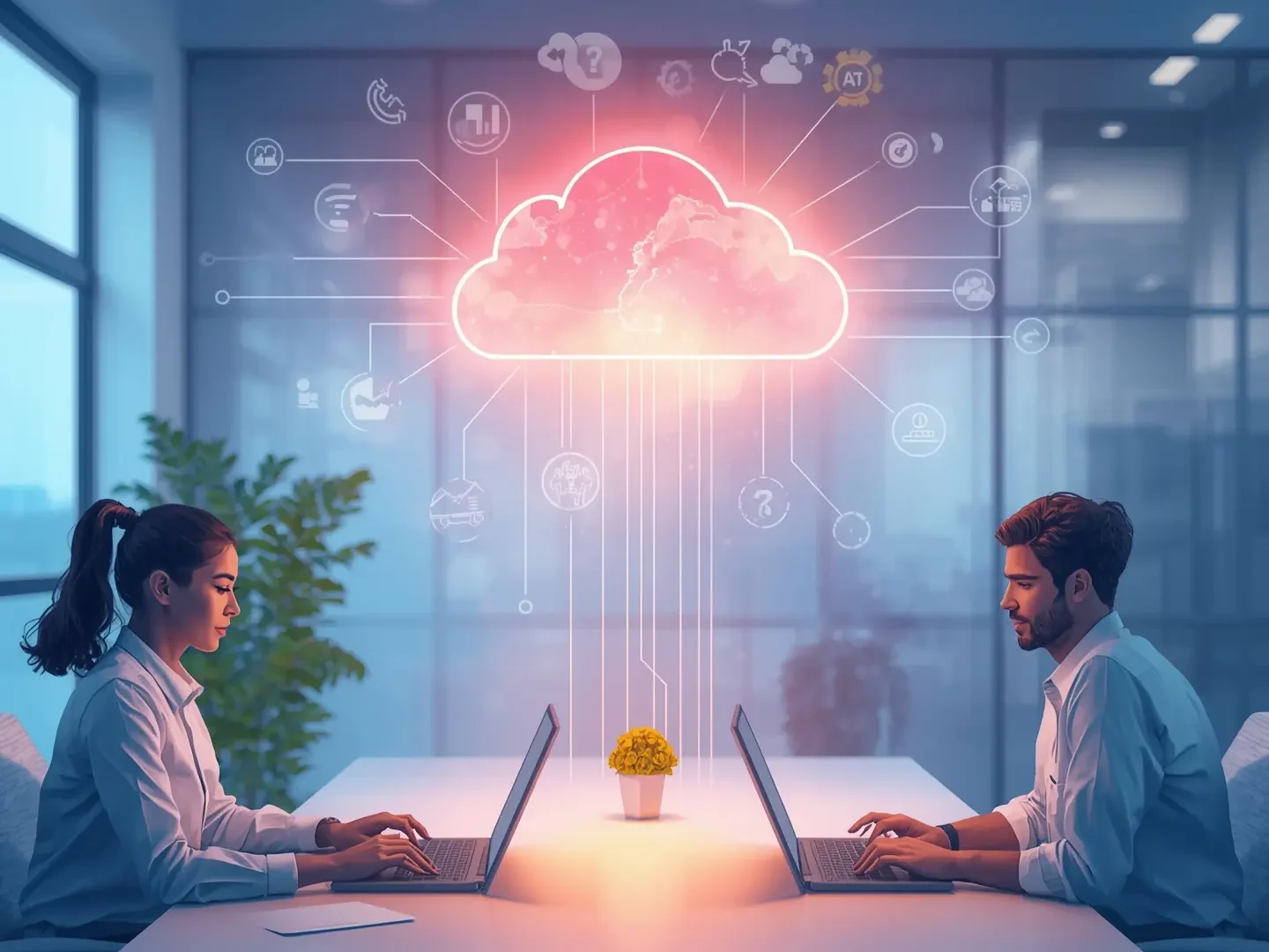 Digital transformation in India powered by cloud computing, enabling AI adoption, multicloud strategies, business growth, scalability, and cost efficiency.