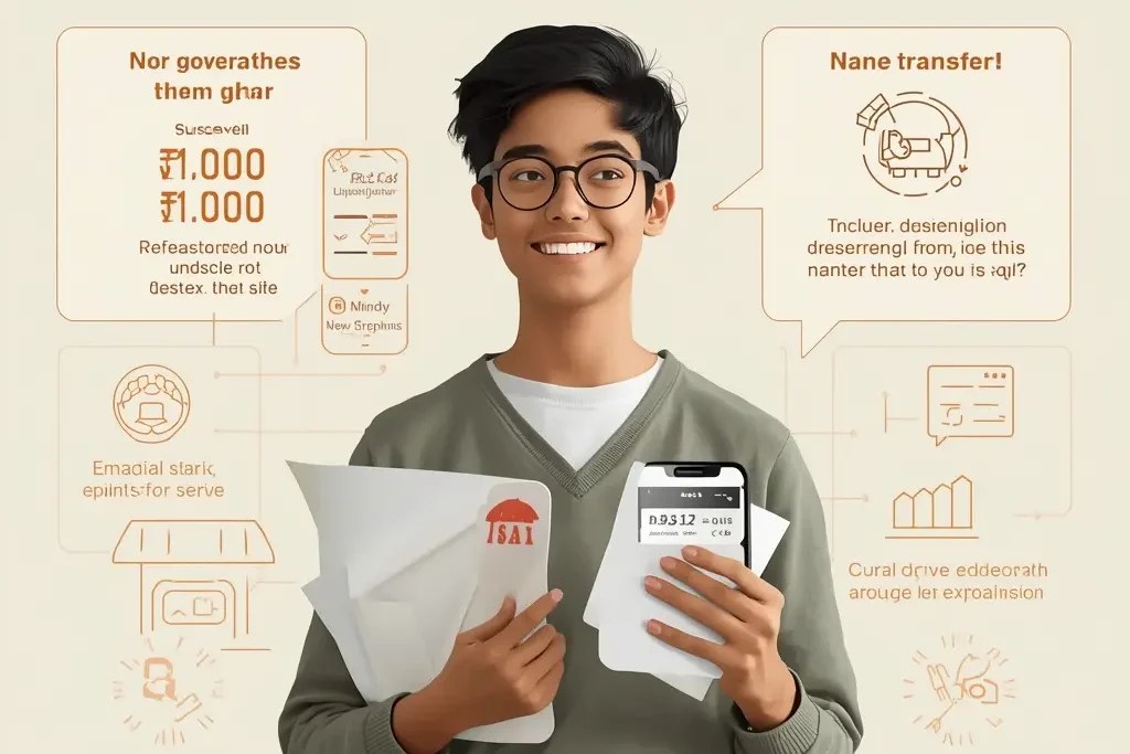 Graduate receiving financial aid under Scheme for unemployed graduates showing realistic humanized features and government support for unemployed youth.