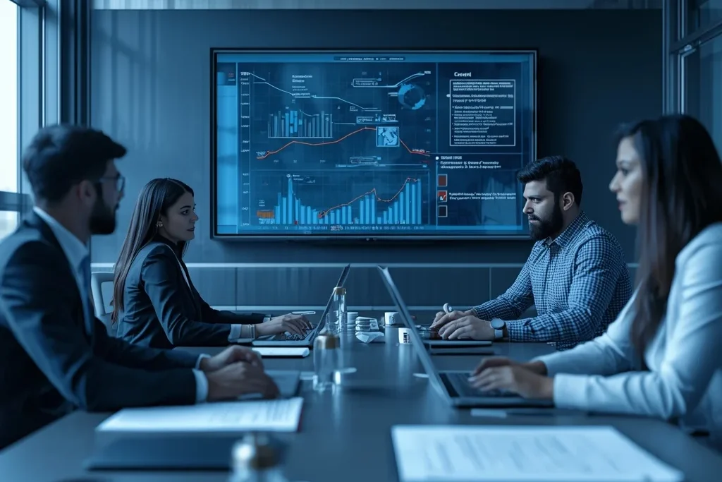 Team meeting representing Competition Commission of India efforts to enhance fair trade and corporate accountability