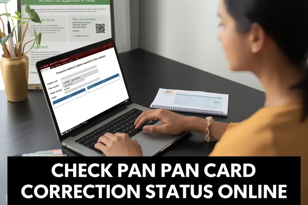 PAN Card Name Correction Online process – user updating PAN details through NSDL portal