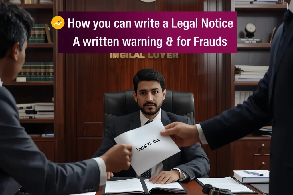 Legal Notice Format and Process image of delivering legal notice in office