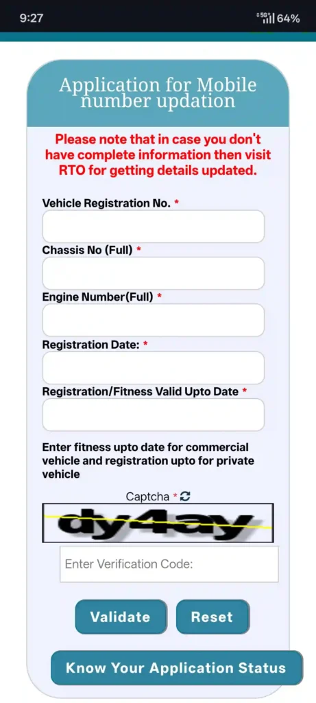 This image showing Registration Form in which these details are required to fill