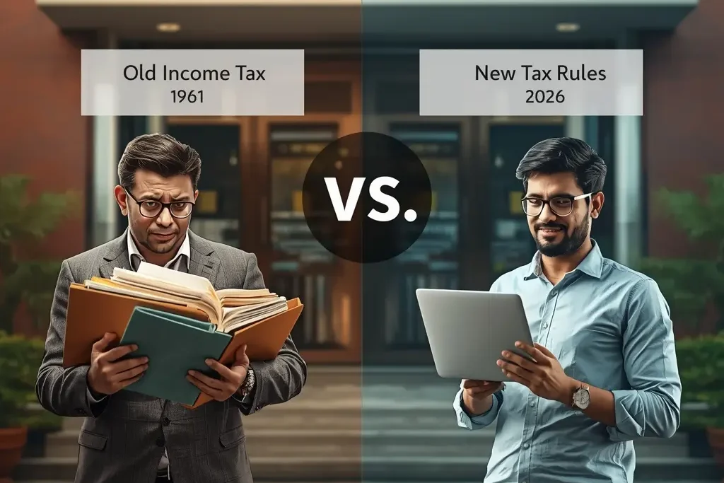 New Income Tax Law 2026 old vs new tax rules comparison image