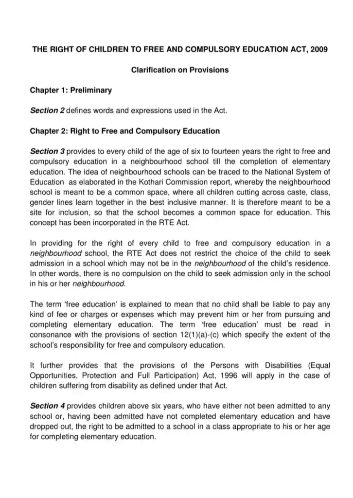 Official Document of government on RTI Act 