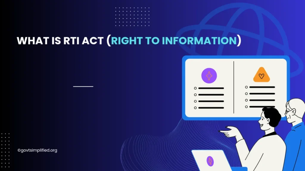 RTI Application Process in India showing citizen submitting RTI form to Public Information Officer in government office
