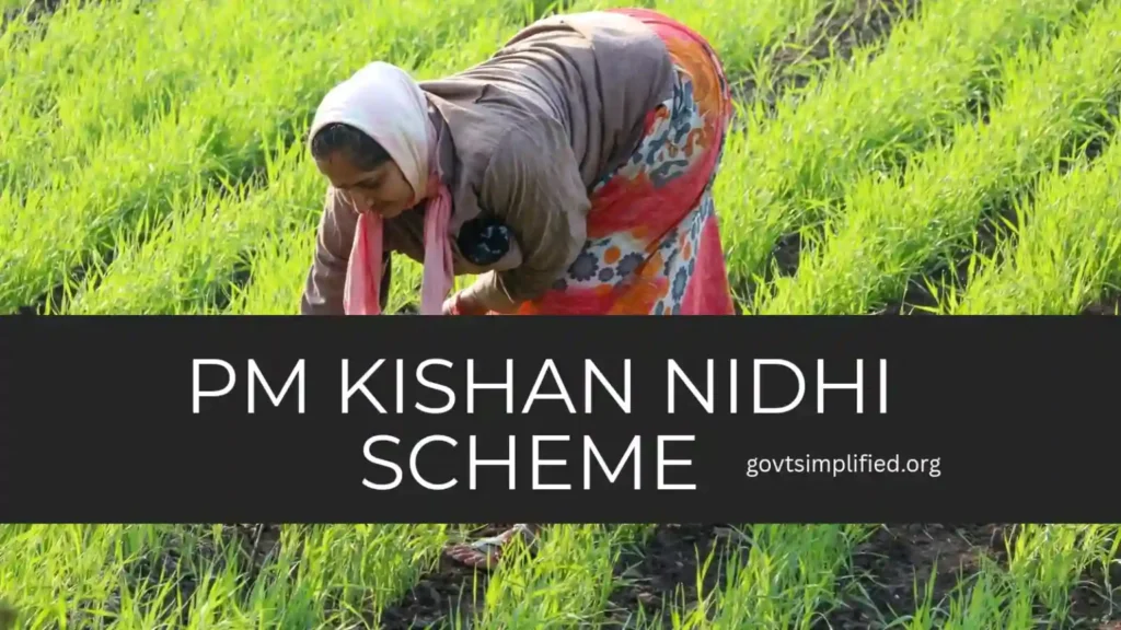 PM Kisan Samman Nidhi Scheme Guide image showing Narendra Modi addressing farmers with ₹2000-₹5000 benefit banner in rural India