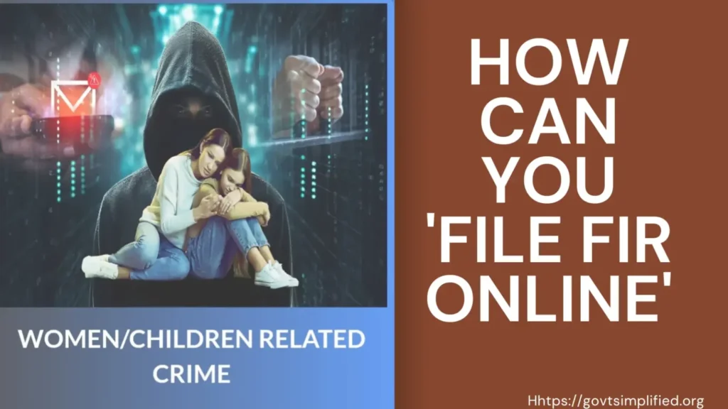 Citizen learning How to File FIR in India by online or offline methods 